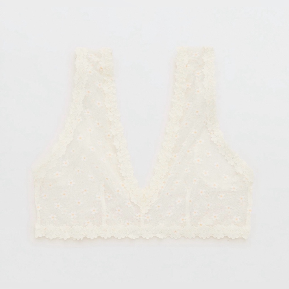 Aerie Ribbed Lace Trim Crop Tank / Bralette – NWT – Multiple Colors & Sizes - Picture 3 of 10